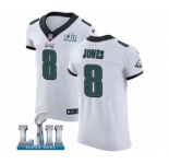 Men's Nike Philadelphia Eagles #8 Donnie Jones White Vapor Untouchable Elite Player Super Bowl LII NFL Jersey