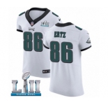 Men's Nike Philadelphia Eagles #86 Zach Ertz White Vapor Untouchable Elite Player Super Bowl LII NFL Jersey