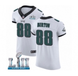 Men's Nike Philadelphia Eagles #88 Trey Burton White Vapor Untouchable Elite Player Super Bowl LII NFL Jersey