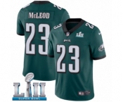 Men's Nike Philadelphia Eagles #23 Rodney McLeod Midnight Green Team Color Vapor Untouchable Limited Player Super Bowl LII NFL Jersey
