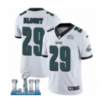 Men's Nike Philadelphia Eagles #29 LeGarrette Blount White Vapor Untouchable Limited Player Super Bowl LII NFL Jersey