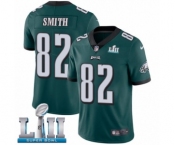 Men's Nike Philadelphia Eagles #82 Torrey Smith Midnight Green Team Color Vapor Untouchable Limited Player Super Bowl LII NFL Jersey