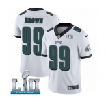 Men's Nike Philadelphia Eagles #99 Jerome Brown White Vapor Untouchable Limited Player Super Bowl LII NFL Jersey