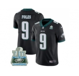 Nike Philadelphia Eagles #9 Nick Foles Black Alternate Super Bowl LII Champions Men Stitched NFL Vapor Untouchable Limited Jersey