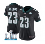 Women's Nike Philadelphia Eagles #23 Rodney McLeod Black Alternate Vapor Untouchable Limited Player Super Bowl LII NFL Jersey