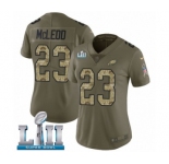 Women's Nike Philadelphia Eagles #23 Rodney McLeod Limited Olive Camo 2017 Salute to Service Super Bowl LII NFL Jersey