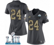 Women's Nike Philadelphia Eagles #24 Corey Graham Limited Black 2016 Salute to Service Super Bowl LII NFL Jersey