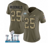 Women's Nike Philadelphia Eagles #25 Tommy McDonald Limited Olive Camo 2017 Salute to Service Super Bowl LII NFL Jersey
