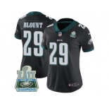 Womens Nike Philadelphia Eagles #29 LeGarrette Blount Black Alternate Super Bowl LII Champions Stitched NFL Vapor Untouchable Limited Jersey