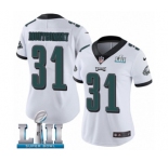 Women's Nike Philadelphia Eagles #31 Wilbert Montgomery White Vapor Untouchable Limited Player Super Bowl LII NFL Jersey