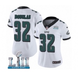 Women's Nike Philadelphia Eagles #32 Rasul Douglas White Vapor Untouchable Limited Player Super Bowl LII NFL Jersey