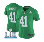 Women's Nike Philadelphia Eagles #41 Ronald Darby Limited Green Rush Vapor Untouchable Super Bowl LII NFL Jersey