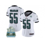 Womens Nike Philadelphia Eagles #55 Brandon Graham White Super Bowl LII Champions Stitched NFL Vapor Untouchable Limited Jersey