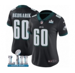 Women's Nike Philadelphia Eagles #60 Chuck Bednarik Black Alternate Vapor Untouchable Limited Player Super Bowl LII NFL Jersey