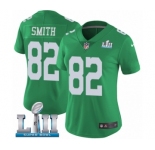 Women's Nike Philadelphia Eagles #82 Torrey Smith Limited Green Rush Vapor Untouchable Super Bowl LII NFL Jersey