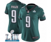Women's Nike Philadelphia Eagles #9 Nick Foles Midnight Green Team Color Vapor Untouchable Limited Player Super Bowl LII NFL Jersey