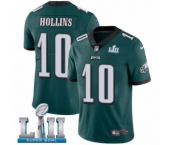 Youth Nike Philadelphia Eagles #10 Mack Hollins Midnight Green Team Color Vapor Untouchable Limited Player Super Bowl LII NFL Jersey