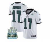 Youth Nike Philadelphia Eagles #17 Alshon Jeffery White Super Bowl LII Champions Stitched NFL Vapor Untouchable Limited Jersey