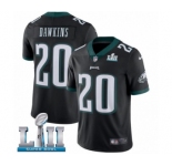 Youth Nike Philadelphia Eagles #20 Brian Dawkins Black Alternate Vapor Untouchable Limited Player Super Bowl LII NFL Jersey