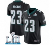 Youth Nike Philadelphia Eagles #23 Rodney McLeod Black Alternate Vapor Untouchable Limited Player Super Bowl LII NFL Jersey