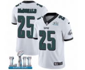 Youth Nike Philadelphia Eagles #25 Tommy McDonald White Vapor Untouchable Limited Player Super Bowl LII NFL Jersey
