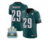 Youth Nike Philadelphia Eagles #29 LeGarrette Blount Midnight Green Team Color Super Bowl LII Champions Stitched NFL Vapor Untouchable Limited Jersey