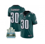 Youth Nike Philadelphia Eagles #30 Corey Clement Midnight Green Team Color Super Bowl LII Champions Stitched NFL Vapor Untouchable Limited Jersey
