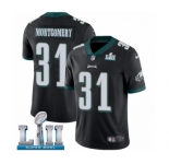 Youth Nike Philadelphia Eagles #31 Wilbert Montgomery Black Alternate Vapor Untouchable Limited Player Super Bowl LII NFL Jersey
