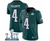 Youth Nike Philadelphia Eagles #4 Jake Elliott Midnight Green Team Color Vapor Untouchable Limited Player Super Bowl LII NFL Jersey