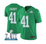 Youth Nike Philadelphia Eagles #41 Ronald Darby Limited Green Rush Vapor Untouchable Super Bowl LII NFL Jersey