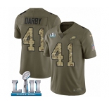 Youth Nike Philadelphia Eagles #41 Ronald Darby Limited Olive Camo 2017 Salute to Service Super Bowl LII NFL Jersey