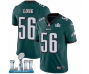 Youth Nike Philadelphia Eagles #56 Chris Long Midnight Green Team Color Vapor Untouchable Limited Player Super Bowl LII NFL Jersey