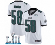 Youth Nike Philadelphia Eagles #58 Jordan Hicks White Vapor Untouchable Limited Player Super Bowl LII NFL Jersey
