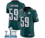 Youth Nike Philadelphia Eagles #59 Seth Joyner Midnight Green Team Color Vapor Untouchable Limited Player Super Bowl LII NFL Jersey