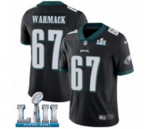 Youth Nike Philadelphia Eagles #67 Chance Warmack Black Alternate Vapor Untouchable Limited Player Super Bowl LII NFL Jersey