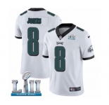 Youth Nike Philadelphia Eagles #8 Donnie Jones White Vapor Untouchable Limited Player Super Bowl LII NFL Jersey