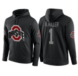 NCAA Ohio State Buckeyes #1 Braxton Miller Black Playoff Bound Vital College Football Pullover Hoodie