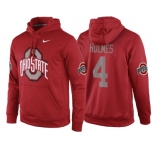 NCAA Ohio State Buckeyes #4 Santonio Holmes Red Playoff Bound Vital College Football Pullover Hoodie
