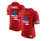 2016 US Flag Fashion Ohio State Buckeyes Curtis Samuel #4 College Football Limited Jersey - Scarlet