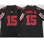 Men's Ohio State Buckeyes #15 Chris Henry Jr Black 2025 F.U.S.E. Limited Stitched Jersey