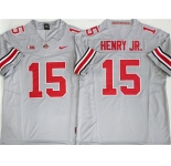 Men's Ohio State Buckeyes #15 Chris Henry Jr Gray 2025 F.U.S.E. Limited Stitched Jersey