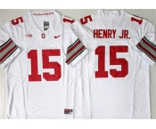 Men's Ohio State Buckeyes #15 Chris Henry Jr White 2026 F.U.S.E. Limited Stitched Jersey