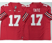 Men's Ohio State Buckeyes #17 Carnell Tate Red 2025 F.U.S.E. Limited Stitched Jersey