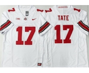 Men's Ohio State Buckeyes #17 Carnell Tate White 2025 F.U.S.E. Limited Stitched Jersey