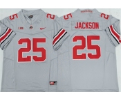 Men's Ohio State Buckeyes #25 Lamar Bo Jackson Gray 2025 F.U.S.E. Limited Stitched Jersey