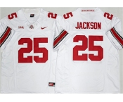 Men's Ohio State Buckeyes #25 Lamar Bo Jackson White 2025 F.U.S.E. Limited Stitched Jersey