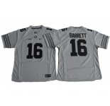 Women's Ohio State Buckeyes #16 J. T. Barrett Gridion Grey II Stitched NCAA Jersey