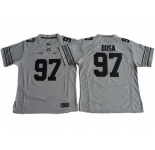 Women's Ohio State Buckeyes #97 Joey Bosa Gridion Grey II Stitched NCAA Jersey
