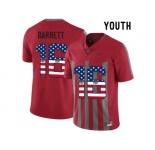 2016 US Flag Fashion Youth Ohio State Buckeyes J.T Barrett #16 College Football Alternate Elite Jersey - Scarlet