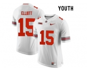 2016 Youth Ohio State Buckeyes Ezekiel Elliott #15 College Football Limited Jersey - White